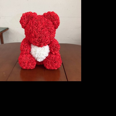 Diy Wholesale Rose Flower Foam Bear Diy Styrofoam Wedding Bear