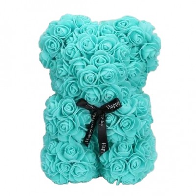 2020 New fashion color Tiffany Blue Natural Touch rose bear in 25cm 10inch teddy bear