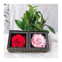 New style creative dried flower preserved eternal rose head for valentine's day