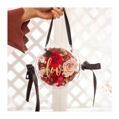 Real Rose flower dried preserved flower in gift box for valentine's day