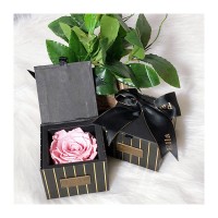 wholesale handmade DIY everlasting rose flower for thanksgiving day in luxury gift box