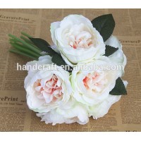 Euro style good quality white poeny wedding Bridal bouquet