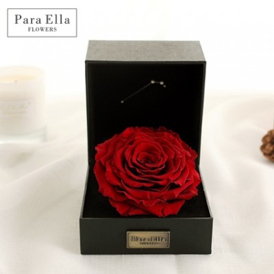 wholesales 9-10cm blue decorative dubai fresh flower importers preserved rose ring box