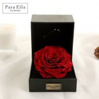 wholesales 9-10cm blue decorative dubai fresh flower importers preserved rose ring box