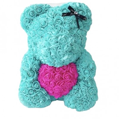 Newly Luxurious Gift Idea Handcrafted Roses bear 40cm with boxes