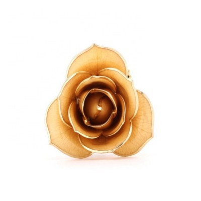 Preserved gold roses gold color rose head for valentine's day